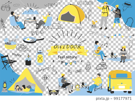 享受露營的人們 99177971
