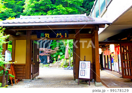 【神奈川】曇天の箱根　箱根神社分宮玉簾神社の龍門 99178129