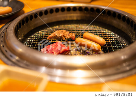 【焼肉素材】焼肉食べ放題イメージ【食べ物素材】 99178201