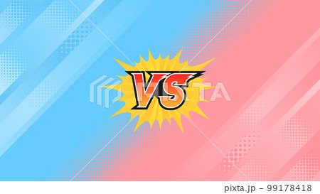 青と赤の対決背景 99178418