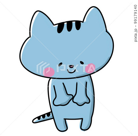お辞儀をする猫のイラスト 99179140