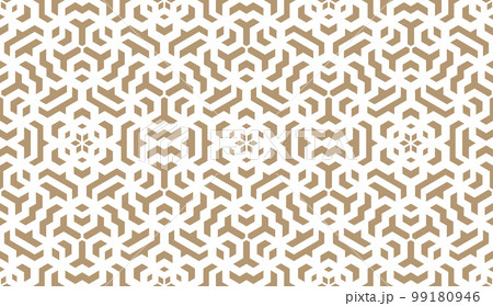 Abstract geometric pattern. A seamless vector background. White and beige ornament. Graphic modern pattern. Simple lattice graphic design 99180946