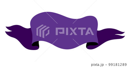 Illustration of vintage ribbon. Banner in gothic style. Illustration of vintage ribbon. Banner in gothic style. 99181289