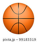 Basketball on white isolated background. 99183319