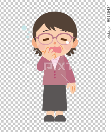 A yawn woman A yawn woman 99186424