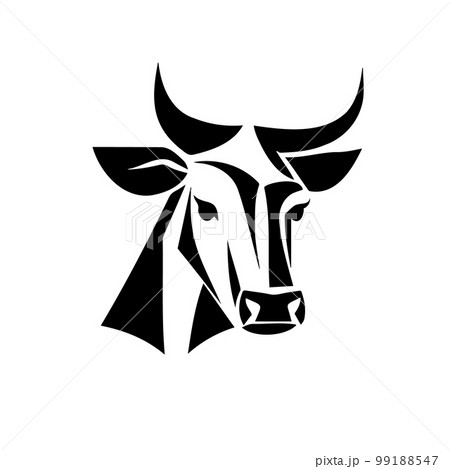 Black angus logo design template. cow, bull logo design.  99188547