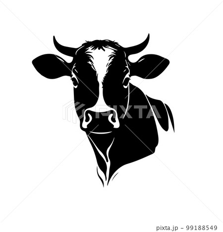 Black angus logo design template. cow, bull logo design.  99188549