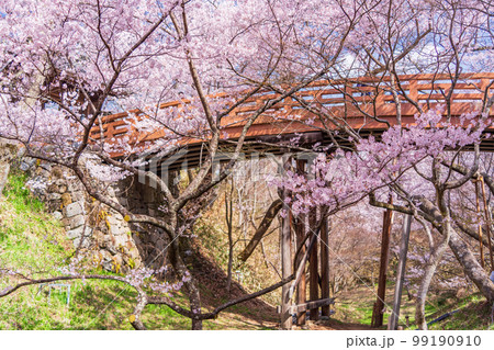 Nagano Prefecture) Takato Castle Ruins Park, - Stock Photo