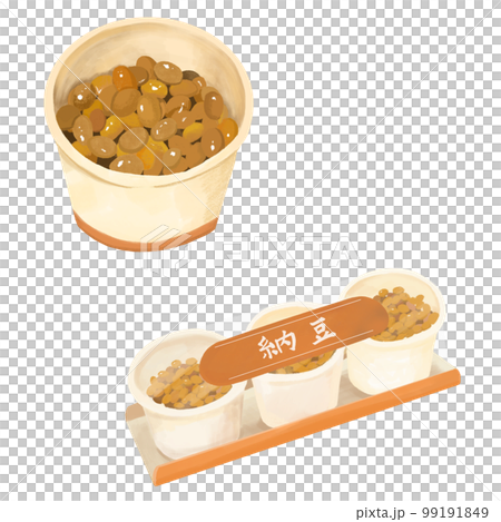 パックに詰められた納豆 99191849