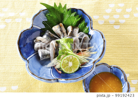 魚料理の刺身　鰯のぬた 99192423