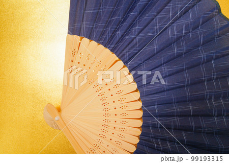 藍色の扇子・せんす 藍色の扇子・せんす 99193315