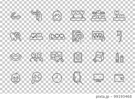 歯科クリニックでで使える診療内容のアイコン 2 99193468