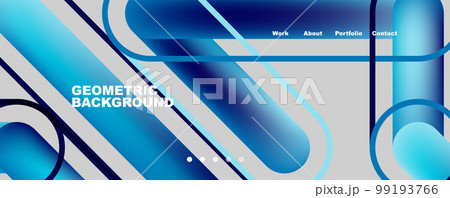 Trendy color overlapping lines abstract background. Vector Illustration For Wallpaper, Banner, Background, Card, Book Illustration, landing page 99193766