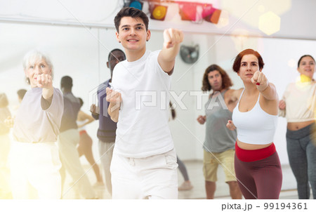 Adults people practice sports dancing Adults people practice sports dancing 99194361