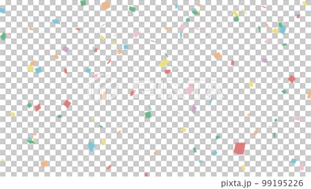 Vector illustration with pastel colored confetti 99195226