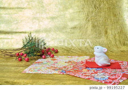 子年の年賀状・背景素材 99195227