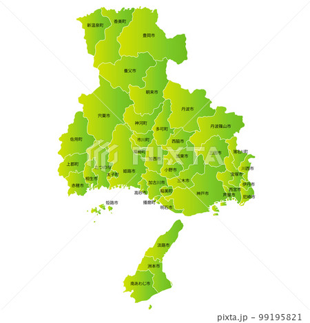 兵庫県と市町村地図 99195821