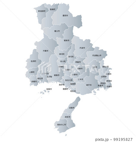 兵庫県と市町村地図 99195827