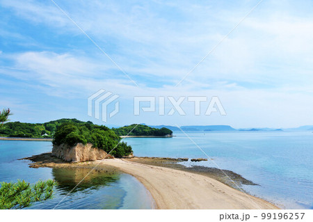 香川県 小豆島 青空のエンジェルロード 香川県 小豆島 青空のエンジェルロード 99196257