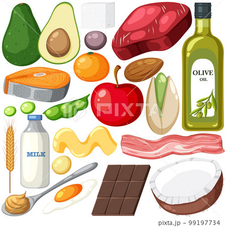 Food vegetable and fruit seamless pattern Food vegetable and fruit seamless pattern 99197734