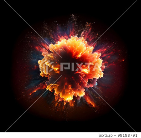 Fiery Explosion Blowing Up - Generative AI. 99198791
