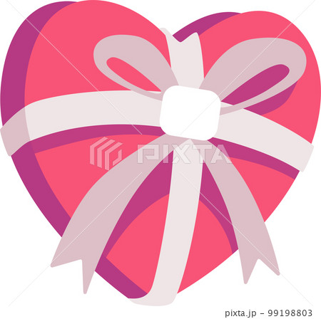 Romantic heart shape illustration for Valentine's Day concept 99198803