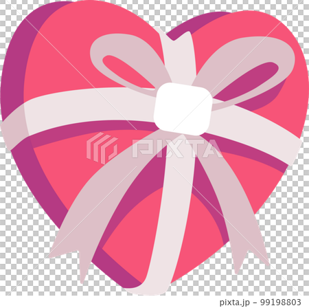 Romantic heart shape illustration for Valentine's Day concept 99198803