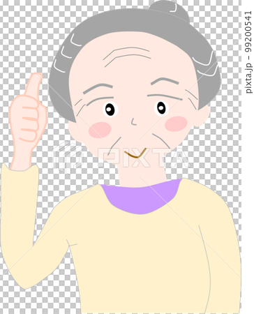 Person material - an older woman with likes Person material - an older woman with likes 99200541