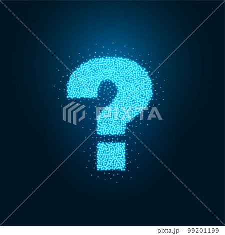 particle style question mark background design for query 99201199
