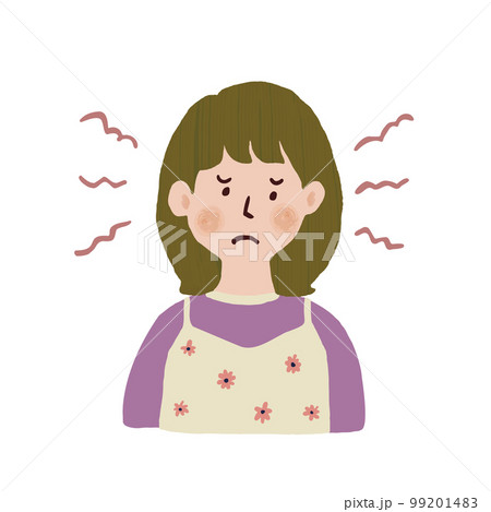 イライラしている女性 PMS 嫉妬 トラブル イライラしている女性 PMS 嫉妬 トラブル 99201483