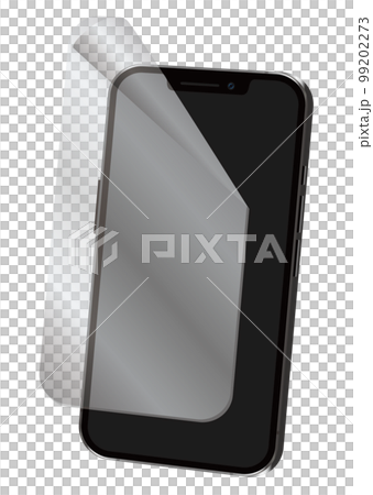 スマートフォンと保護シート 99202273