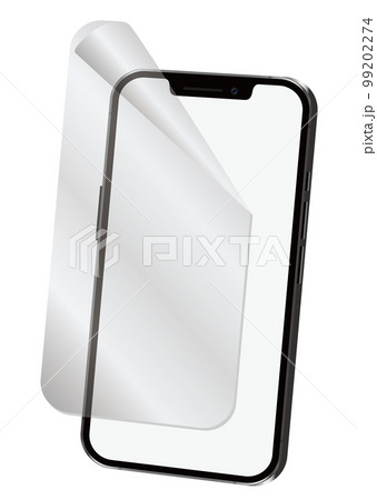スマートフォンと保護シート スマートフォンと保護シート 99202274