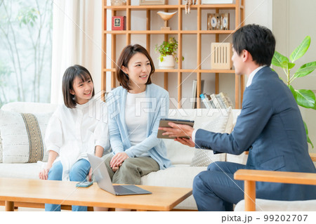 訪問　ビジネス　親子 99202707