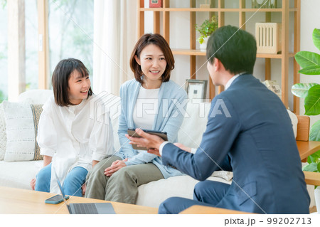 訪問　ビジネス　親子 99202713