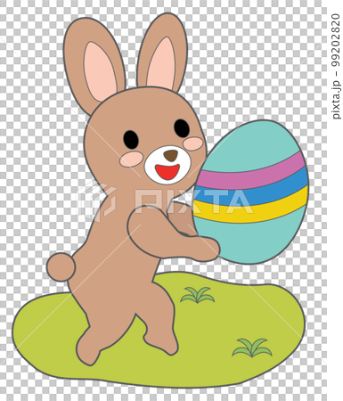 イースターのウサギの塗り絵 イースターのウサギの塗り絵 99202820