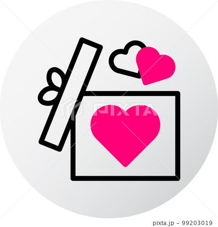 valentine icon set filled red style illustration vector element and symbol perfect. 99203019