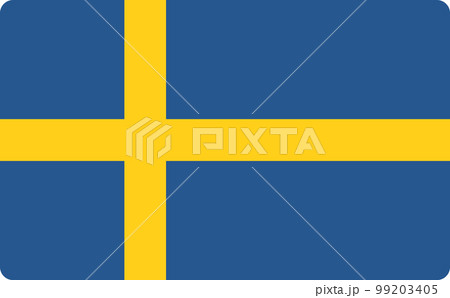 Sweden flag vector isolated. Illustration of national emblem 99203405