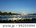 Many pedal boats on the lake, Suanluang Rama 9, Bangkok Thailand 99203994