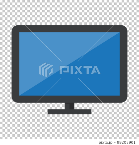 lcd tv monitor transparent background, flat design lcd tv monitor transparent background, flat design 99205901