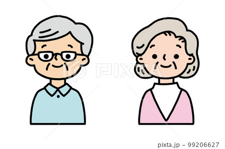 笑顔のシニア夫婦 笑顔のシニア夫婦 99206627