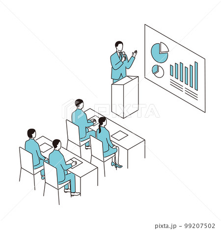 会社説明会に参加する人々 99207502