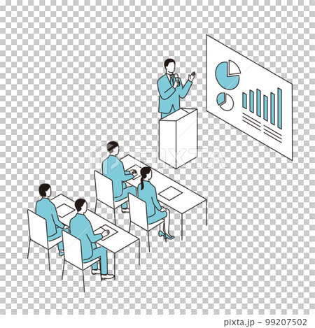 会社説明会に参加する人々 99207502
