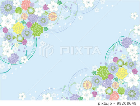 桜の花のタイトルセット 桜の花のタイトルセット 99208649