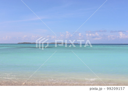 A tropical island in the Maldives. A seascape without people A tropical island in the Maldives. A seascape without people 99209157