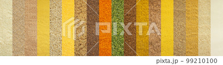 Various grain cereals banner 99210100