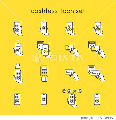 キャッシュレスアイコンセット 99210945