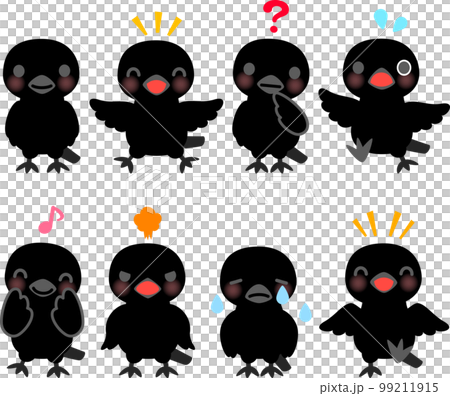 烏鴉字符插圖集 99211915