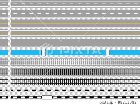 各種軌道/道路道路直線格線地圖創建 各種軌道/道路道路直線格線地圖創建 99213382