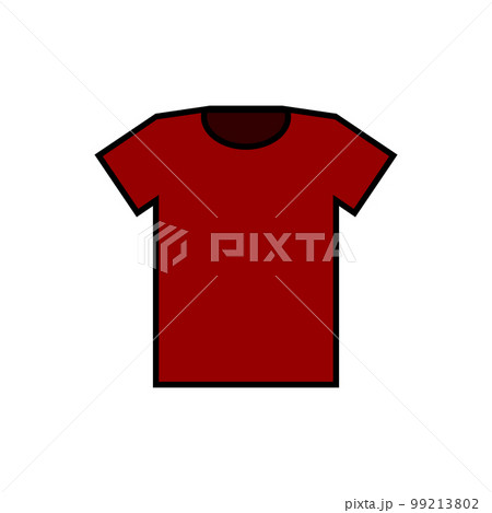 T-shirt icon on white. T-shirt icon on white. 99213802