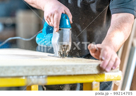 production of wooden goods, carved from wood with a saw production of wooden goods, carved from wood with a saw 99214705